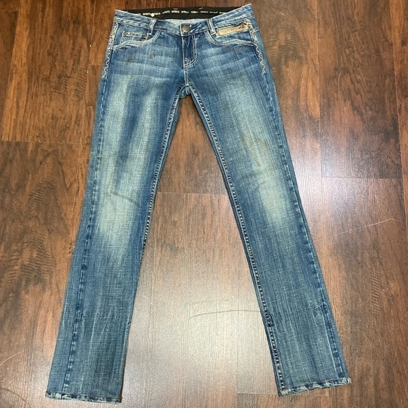 REROCK JEANS FOR EXPRESS vintage Y2K mid rise size 26 - Picture 4 of 16